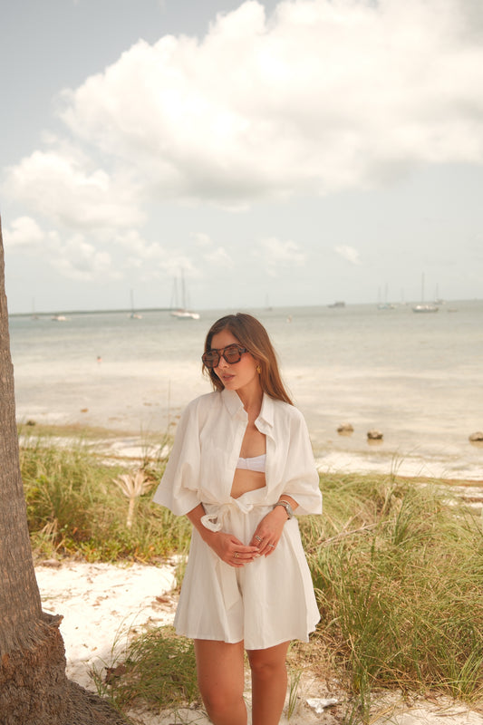 Geneva - Collared Neck Half Sleeve Romper